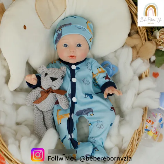 Bebe Reborn Nicholas (100% Silicon) Toma Agua Y Orina