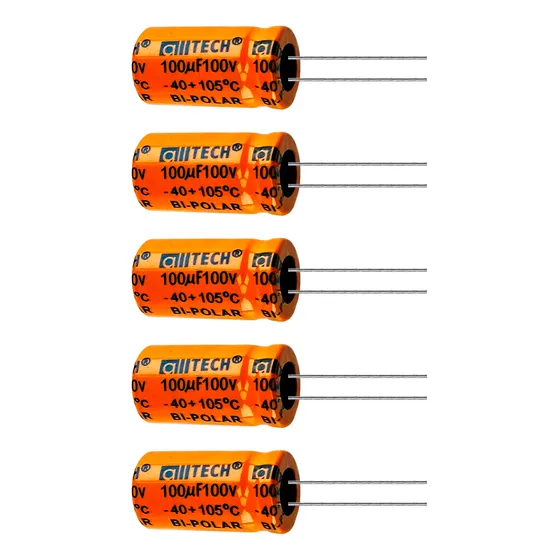 Kit 5x Capacitor 100x100 Alto Falante Automotivo 100uf 100v
