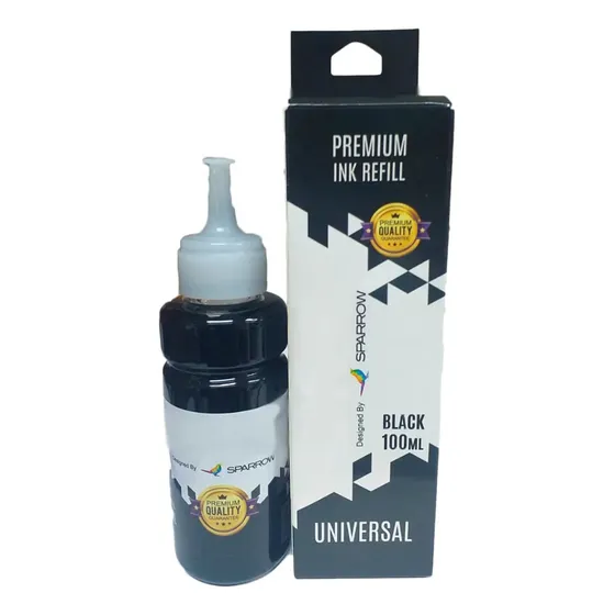 Recarga De Tinta Sistema Continuo Universal 100ml Tinta Negro