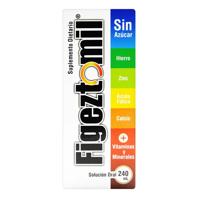 Figeztomil Multivitamínico 240 Ml Suplemento Líquido Para Niños Y Adultos