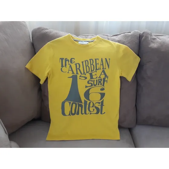 Franela De Niño Talla 6 Epk En Amarillo! Algodon! Remate