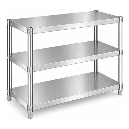 Prateleira Aço Inox Cozinha 3 Andares Suporta 200kg Comprimento 60 Cm