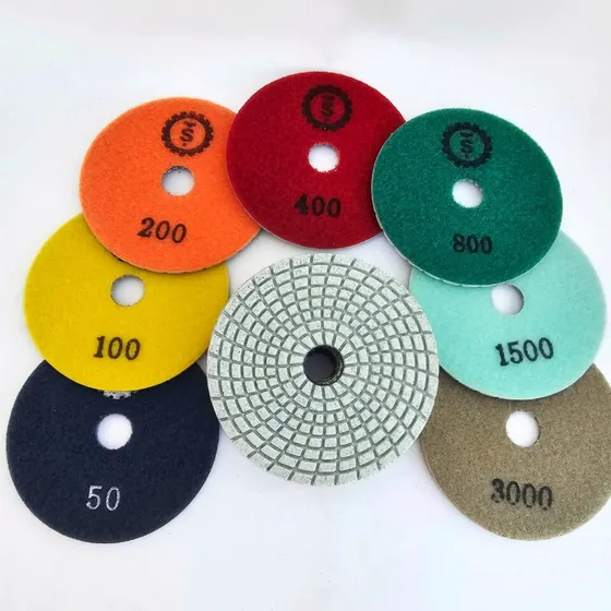 Juego De Discos Ceramicos Pulidores Blanco