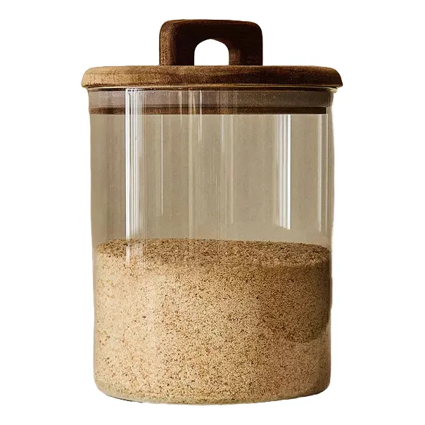 Bote Frasco De Vidrio Almacenaje De Alimentos Cocina Pack X4