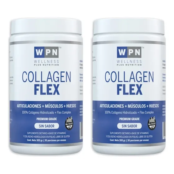Wpn Collagen Flex Sin Sabor 300g Pack 2 Meses