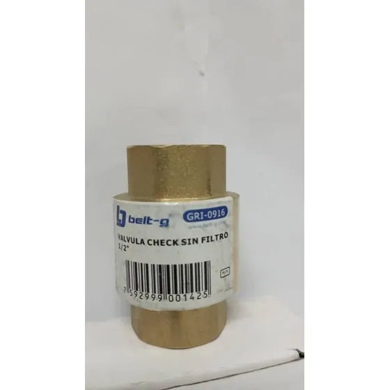Valvula Check De 1/2 S/filtro Belt.gri-0916