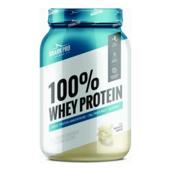 Whey 100% Whey Protein Concentrado - Shark Pro Sabor Chocolate branco