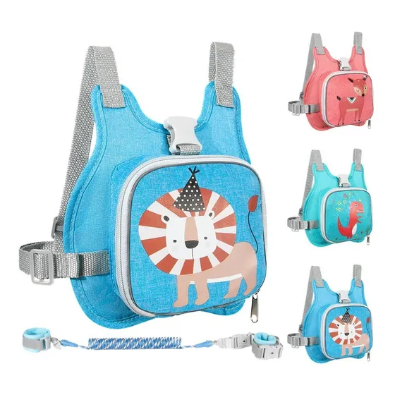 Arnés De Seguridad Mochila Anti-pérdida Para Niños Bebés Color Azul
