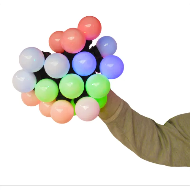 Luces Para Navidad Decorativa 20 Bombillos Rgb 7colores 6mts