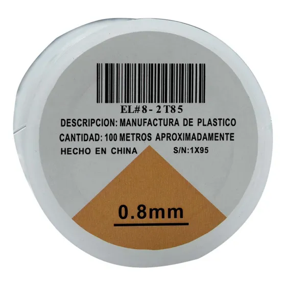 Rollo De Hilo Elastico Para Bisuteria Pulseras Collar Nylon Color 8 Mm X 100 Mts