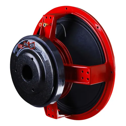 Woofer Atrack Bass 3.8k 15pol 1900 W Rms 4ohms Bomber Cor Vermelho