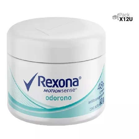 Pack X 12u Antitranspirante En Crema Rexona Odorono 60g