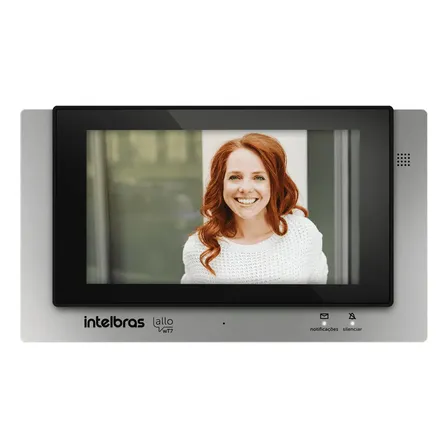 Modulo Interno Wifi Allo Wt7 Intelbras Display Touch Screen Cor Preto/cinza Escuro Bivolt