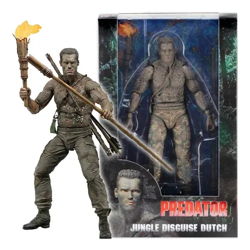 Action Figure Predador Jungle Patrol Dutch Neca 30th Arnold