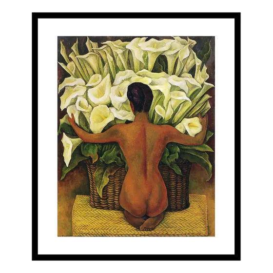 Cuadro Desnudo Con Calas Diego Rivera 63x53 Cm Mycarte