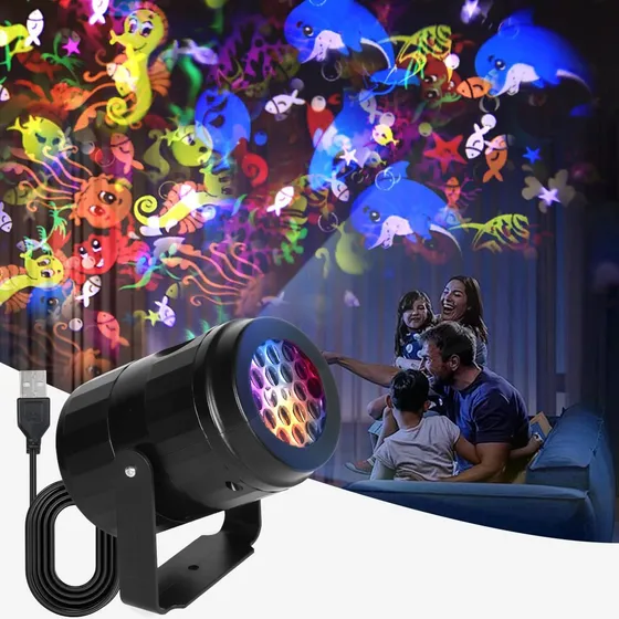 Lámparas Nocturnas Para Niños Proyectores Mundo Submarino