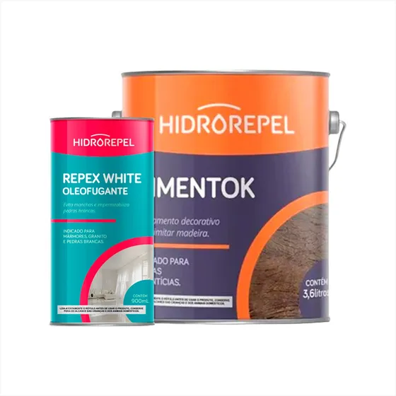 Kit Cimentok 3,6 Litros E Oleofugante 900ml - Hidrorepel