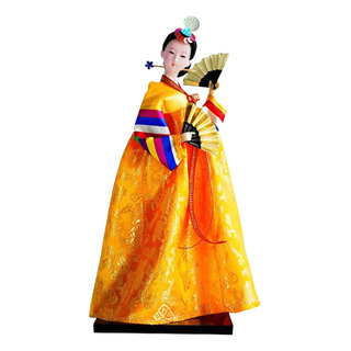Geisha Quimono Estatueta Coreano Hanbok Boneca Bonito Antigo Geisha Quimono Estatueta Coreano Hanbok Boneca Bonito Antigo