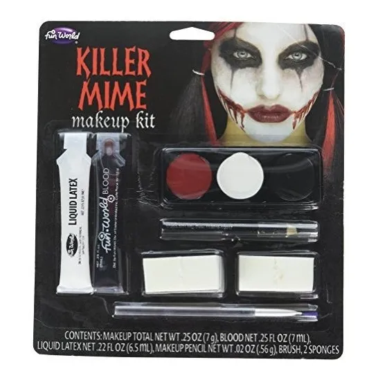 Kit De Maquillaje De Mimo Asesino, Divertido Y Original