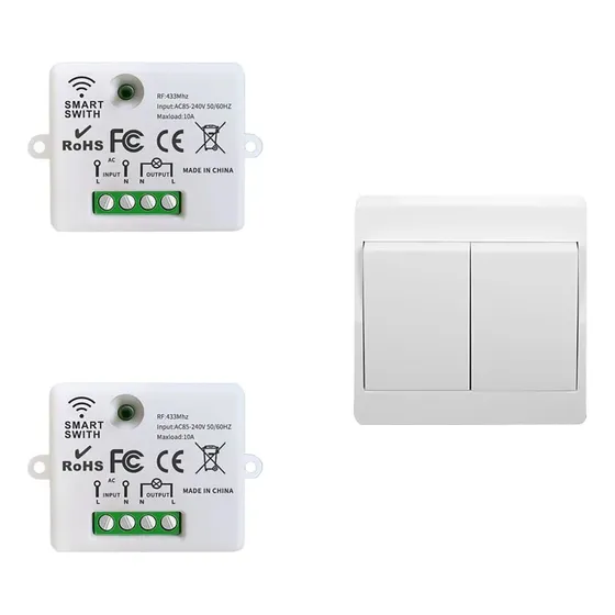 Kit Interruptor De Autoalimentación Inalámbrico Led Rf433