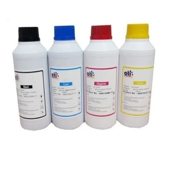 Tinta Ati Sublimacion 1/2 Litro 500ml Negro Y Colores