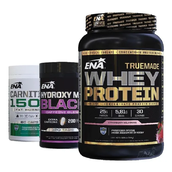 Combo Ena Definicion Muscular Quemador C/cafeína + Proteina