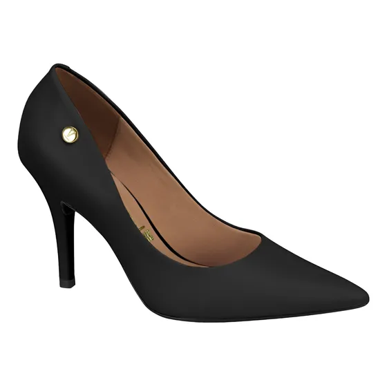 Sapato Scarpin Feminino Vizzano Salto Alto Bico Fino Fosco