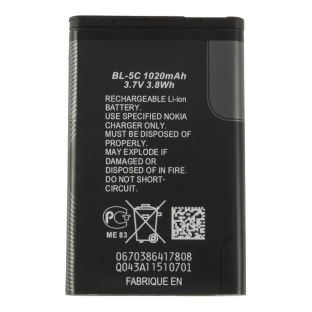Bateria Alternativa Bl-5c Recargable 600mah Alta Calidad