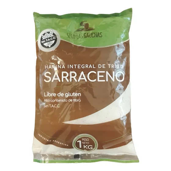 Harina Integral De Trigo Sarraceno Semillas Gauchas 3 X 1 Kg