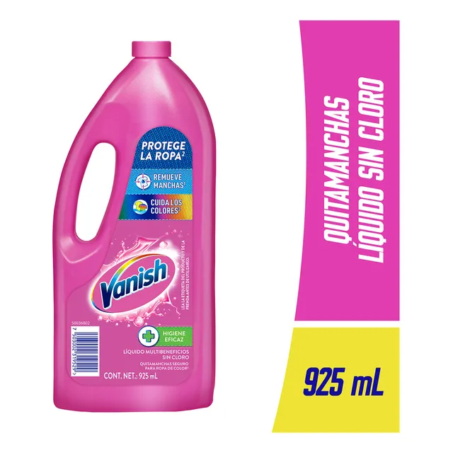 Quitamanchas Líquido Vanish Multiusos Protector De Color 925 Ml
