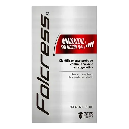 Folcress Minoxidil 5% Solución 60 Ml Grisi Farma