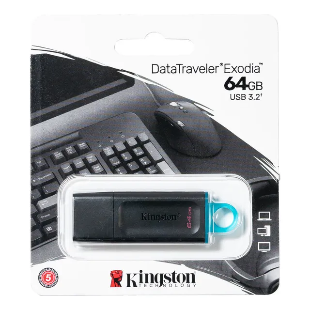 Pendrive Kingston 64gb Usb 3.2 Negro - Goldin Papeleria