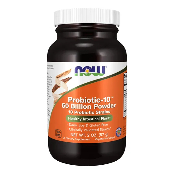 Polvo Probiótico 10 De Supplement Now Foods, 50 Mil Millones
