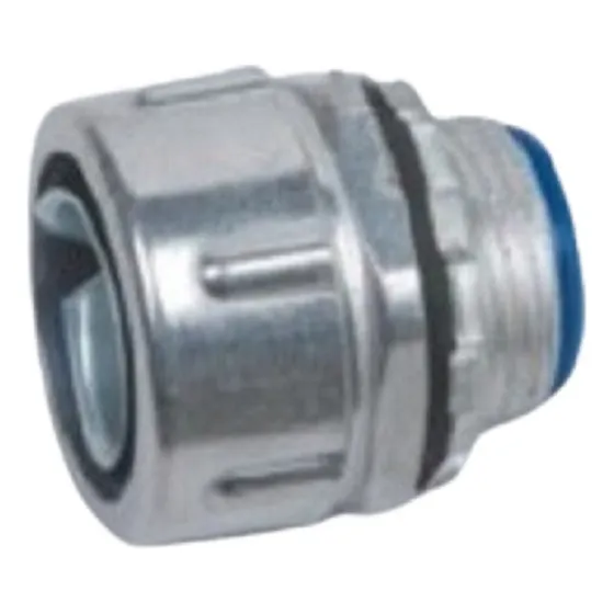 Conector Metálico Galvanizado Recto 1 Pulgada, Precio X 10 U