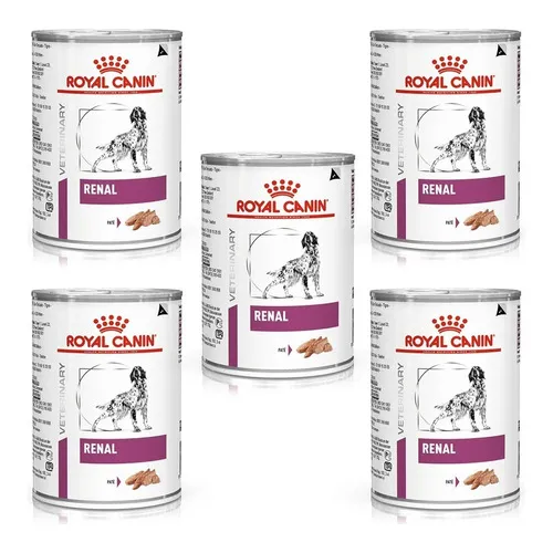 Royal Canin 5 Latas Renal Para Cães 410g