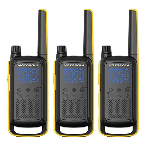 Trio De Handies Motorola T470 Mejor Que T460 T465 Color Negro