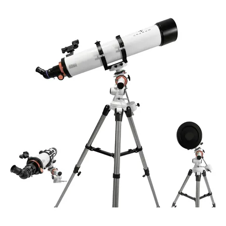 Telescópio Refrator 120/900mm Uranum Explorar Galáxias Luas Cor Branco