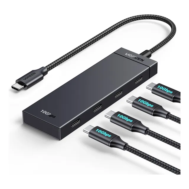 Adaptador Usb C Hub Ugreen 4 En 1 Con 4 Usb-c 3.2 10 Gbps Pa