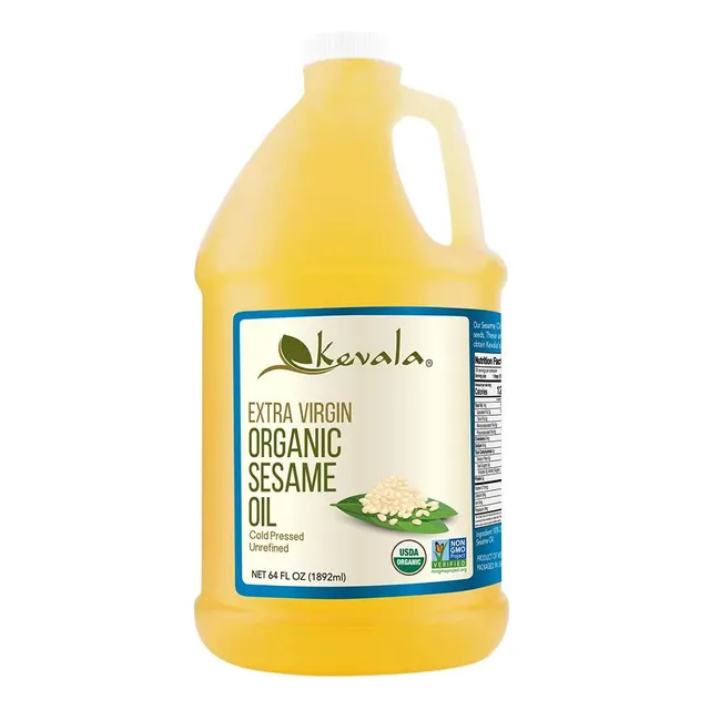 Kevala, Aceite De Ajonjolí, Orgánico, Extra Virgen, 1.89 Litros
