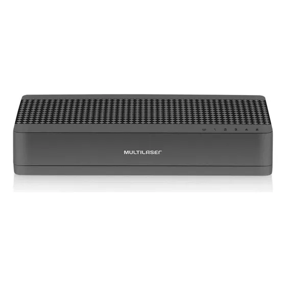 Segmentador De Rede Switch C/5 Portas 10/100mbps Multilaser