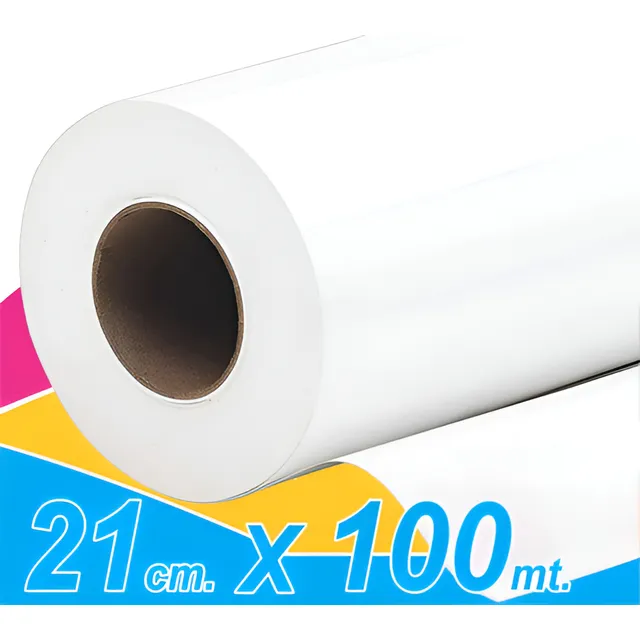 Papel Sublimación Rollo De 21cm X 100mt - Secado Instantáneo