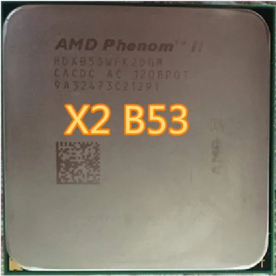 Procesador Amd Phenom Ii X2 B53 Cpu Doble Nucleo 2,8 Ghz 6 W