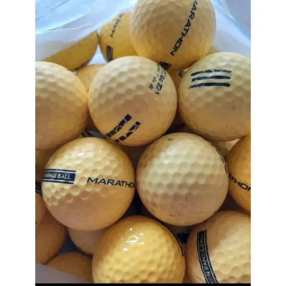 Pack De 50 Pelotas De Golf Usadas Driving Amarillas
