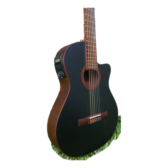 Guitarra Electrocriolla Media Caja Con Corte Con Ecualizador