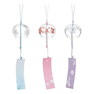3 Campanas Viento Cristal Japonesas For Regalo Cumpleaños 3 Campanas Viento Cristal Japonesas For Regalo Cumpleaños