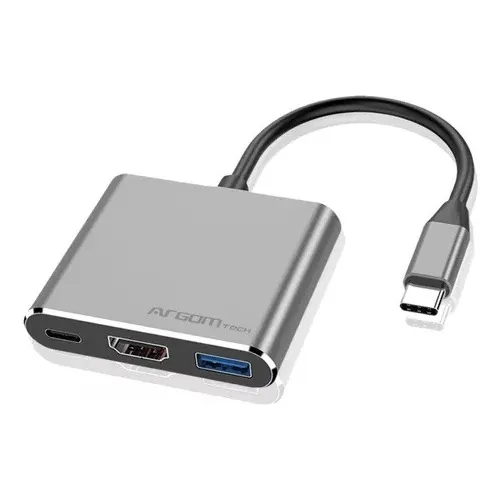 Hub 3 En 1 Tipo C Usb - Usb 3.0 5gbps Hdmi 4k