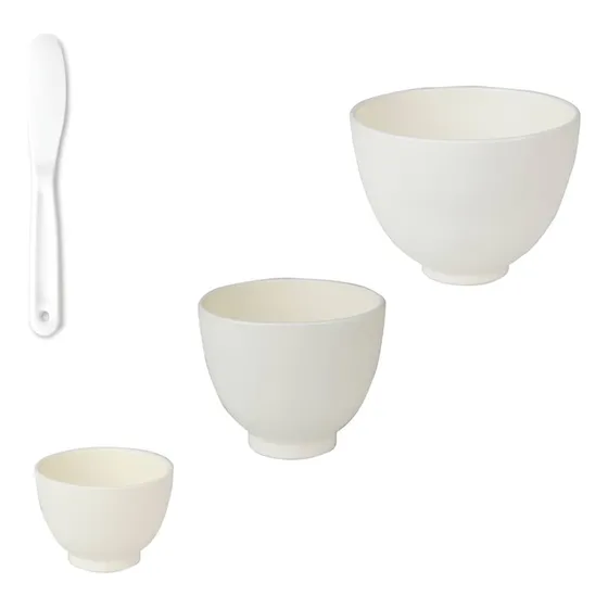 Bowl De Silicona Y Brochas