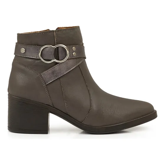 Bota Mujer Cuero Confort Cavatini Zapatos Briganti Botinetas
