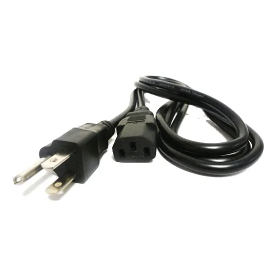 Cable Poder Ac Corriente Computadora Monitor 3 Pines