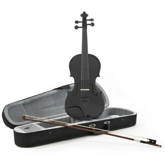 Violin Negro 4/4 Con Estuche Mexicano 